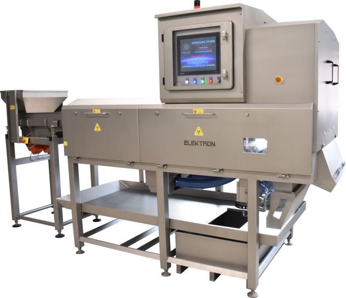 X-RAY SCANNER &amp; COLOUR OPTICAL SORTER ELEKTRON-SXRF-6080 &amp; SOP